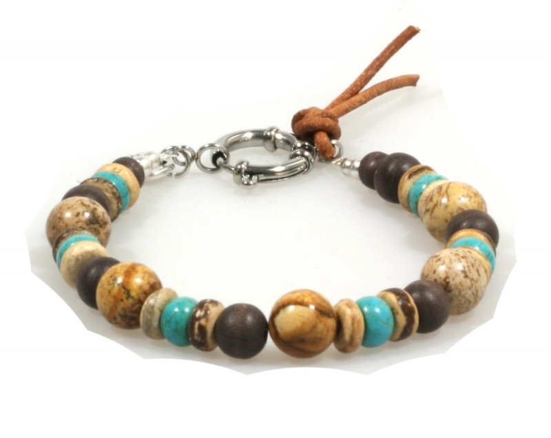 Heaven Eleven heren Armband colored stones MB113