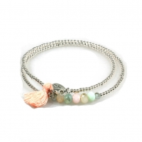 dames armband wrap zilver wikkelarmband 2mm