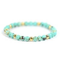 Kinderarmband turkoois edelsteen 4mm - Heaven Eleven