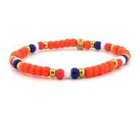 Jongens - Meisjes - armband WK2026 voetbal nederlands elftal 4mm - Ibizamen KIDS